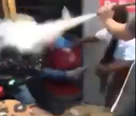 Looters Extinguish Wheelchair Lady