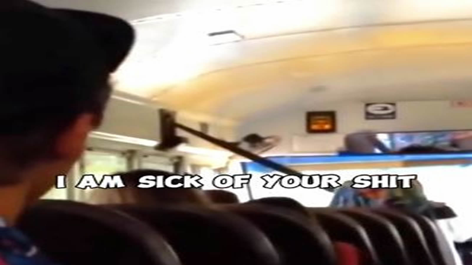 Kid Freaks Out on Bus Driver