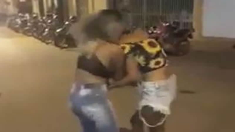 Brazilian Girls Fighting At Night
