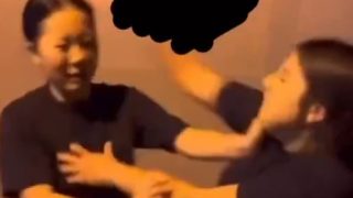 Spanish Girl in Tight Shorts Fights and Wins vs Asian Girl in Tight Shorts