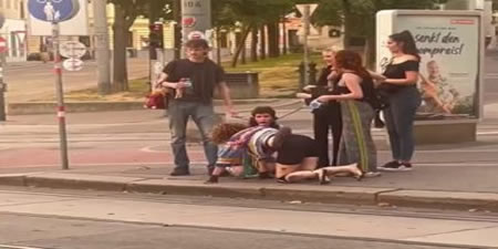 Deranged Leftists Walking Their Human Pets on a Leash
