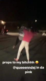 Fat Girl in a Hoodie Fights Girl in Pink Hoodie