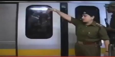 Indian Police Randomly Beat Train Riders