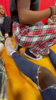 Psychotic Black Girl Attacks Innocent White Girl in the Gym