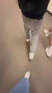 Teacher Takes a Tumble Trying to Stop a Girl Fight