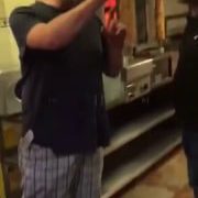 British Man Fights Kitchen Staff