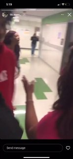 Huge Girl Beats On Smaller Girl in School Hallway Part 2