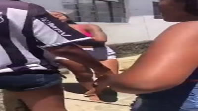 Brazilian Girl with Bra Gets Attacked by Soccer Referee