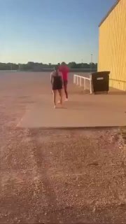 Girls Fight in the Street During Sundown