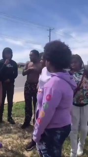 Obese Black Girl Beats up White Girl