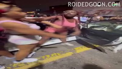 Big Boob Bri Fights a Black Girl