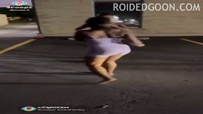 Boobs Out Black Girls Fight at Night