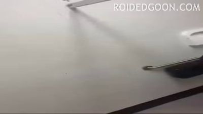 Girl in Bra Fights in the Bathroom Stall