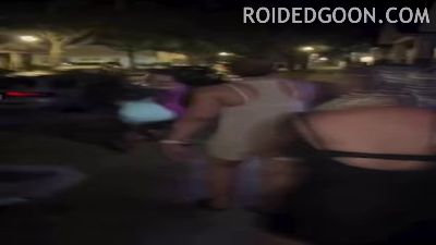 Ass Out Black Girl Fights Red Bra