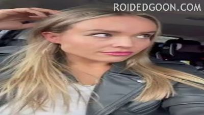 Big Boob Blonde Gets Caught Flashing Boobs in Car