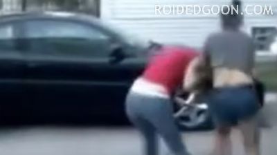 Row Home Driveway Girl Fight