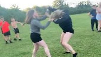 Shirt Pulling Boob Punching British Girls Fight