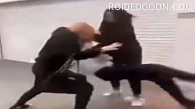 Teacher Takes a Slip Trying to Stop a Girls Fight