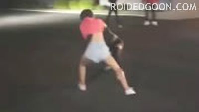 Topless Black Girl Fight at Chicken Spot