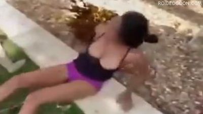 Red Head Girls Fighting Tits Out