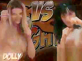 Oil Fights Lesbo Film: Retro Slicked-Up Oil Catfight