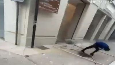 French Migrant Learns Instant Karma